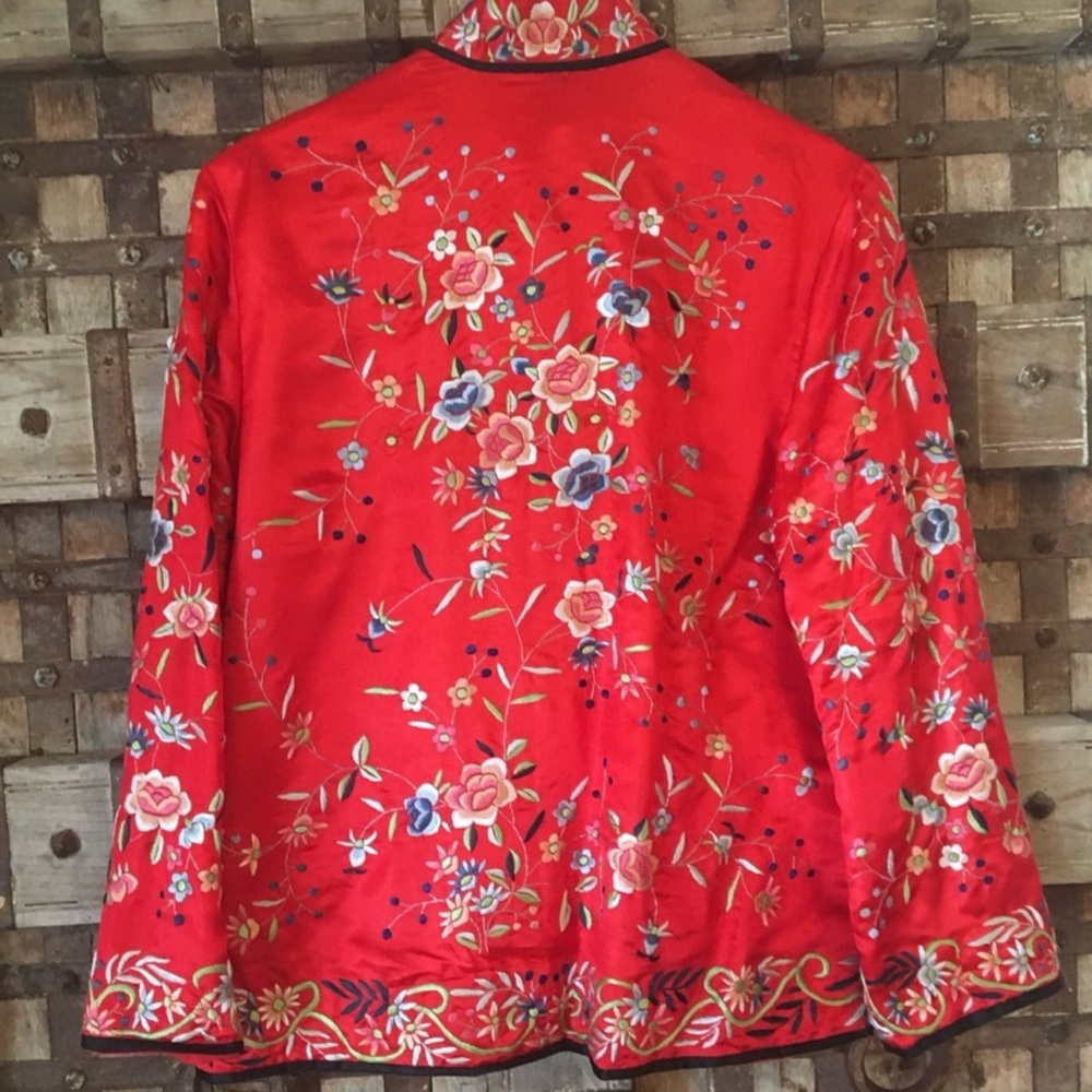 🌳🕊️SILK jacket - Picture 5 of 7